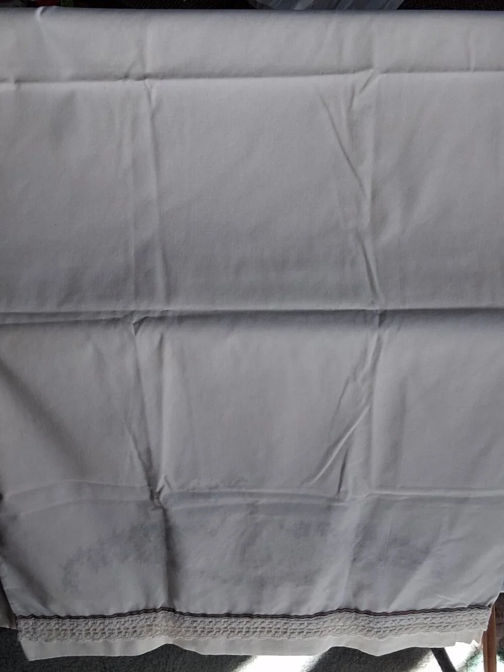 Vintage Hand‑Embroidered Southern Belle Pillowcase Set (4) Crochet Trim - Picture 10 of 11